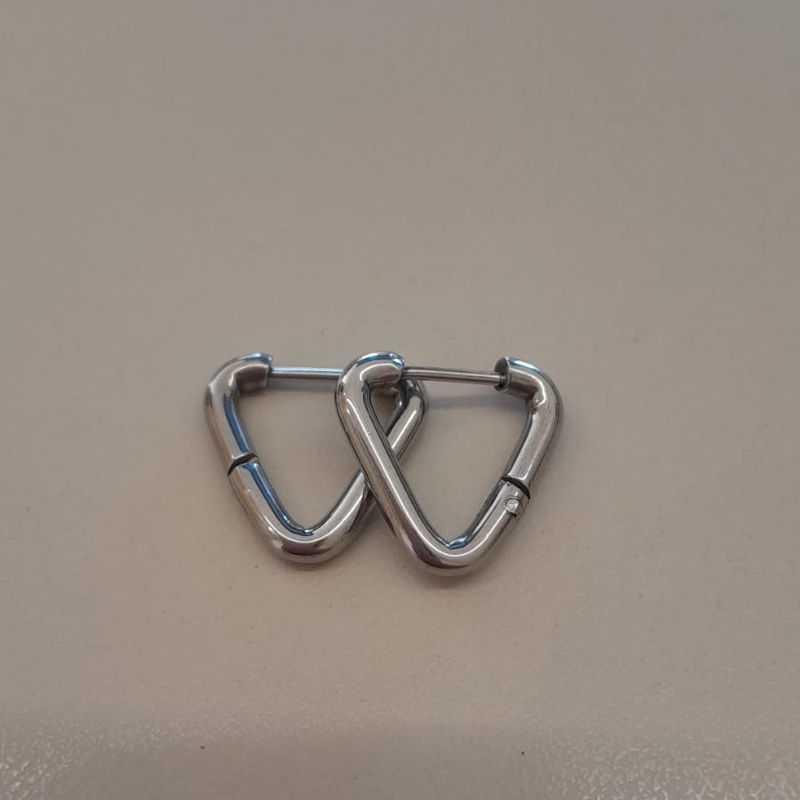 ARGOLA AÇO TRIANGULO TUBO 14MM