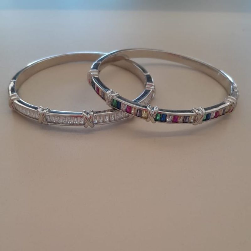 BRACELETE RB ZIRC BAGUETE  DETALHE  X