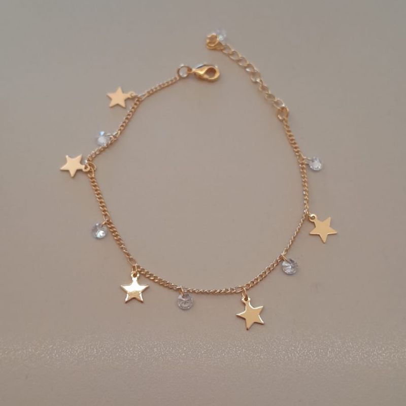 PULSEIRA FO 5 ESTRELA LISA 5 ZIRC RDD 17CM + ALONG