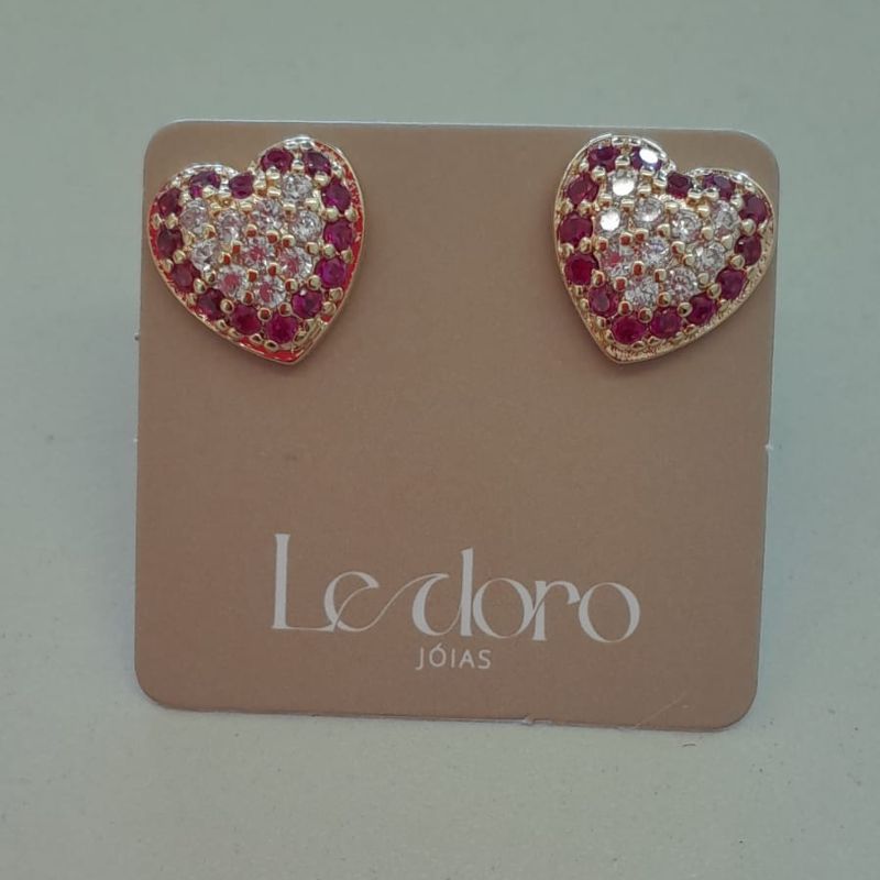 BRINCO FO CORA ZIRC CRISTAL ROSA 10MM