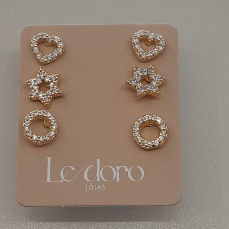 TRIO FO CORA ESTRELA CIRCULO CRAVEJ 5MM