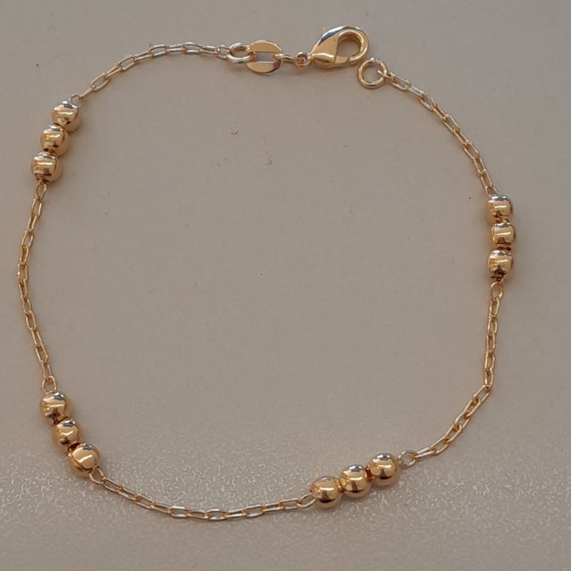 PULSEIRA FO 12 BOLA LISAS CORR CARTIER 19CM