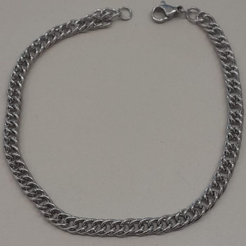PULSEIRA ACO GRUME DUPLA 4MM 21CM