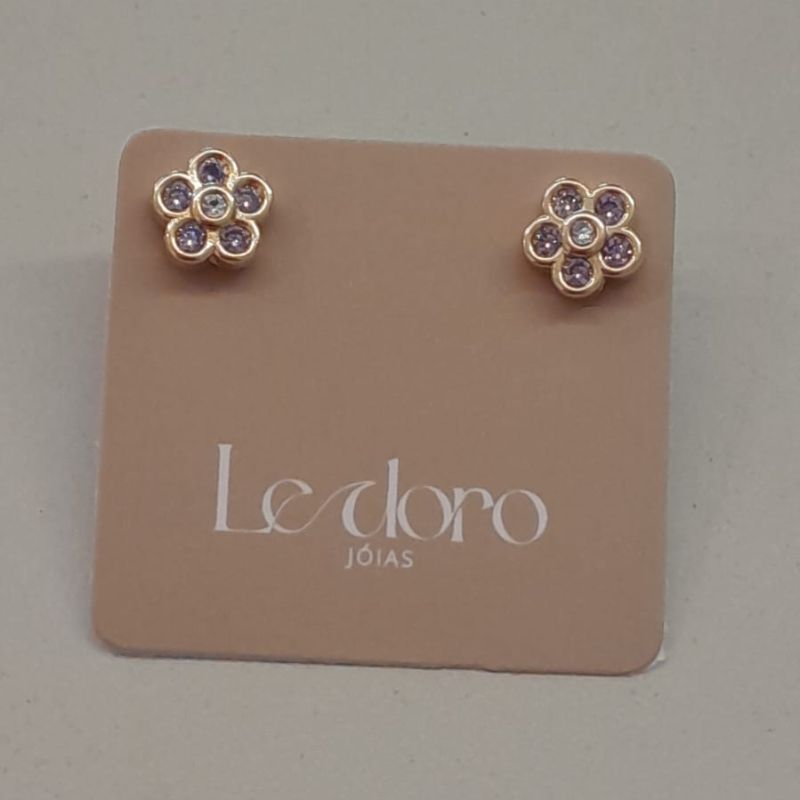 BRINCO FO FLOR LILAS 6MM