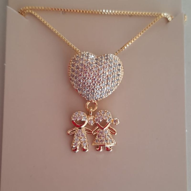 COLAR FO CORA CRAVEJ CASAL PEND CORR 50CM
