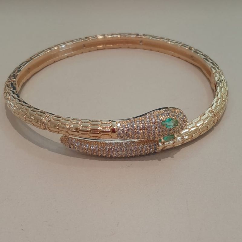 BRACELETE FO COBRA CRAVEJ OLHO VERDE