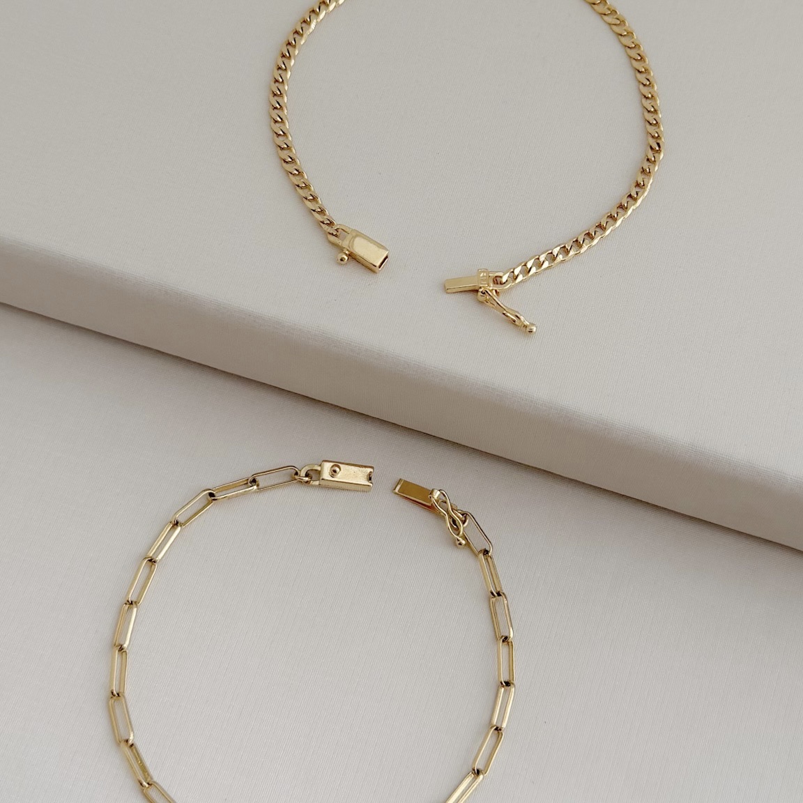 12.1765.0.O - Pulseira de elos grumet pequenos lisos com fecho caixa