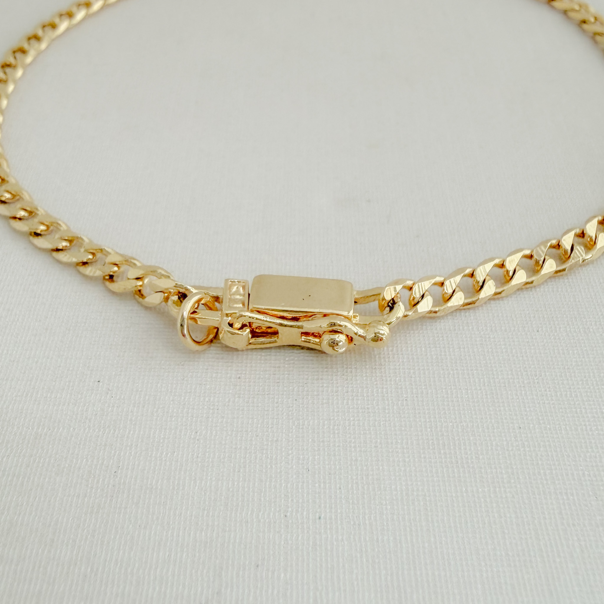 12.1765.0.O - Pulseira de elos grumet pequenos lisos com fecho caixa