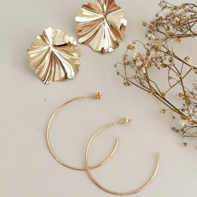 06.1860.0.O - Brinco de chapa em efeito orgânico grande circular