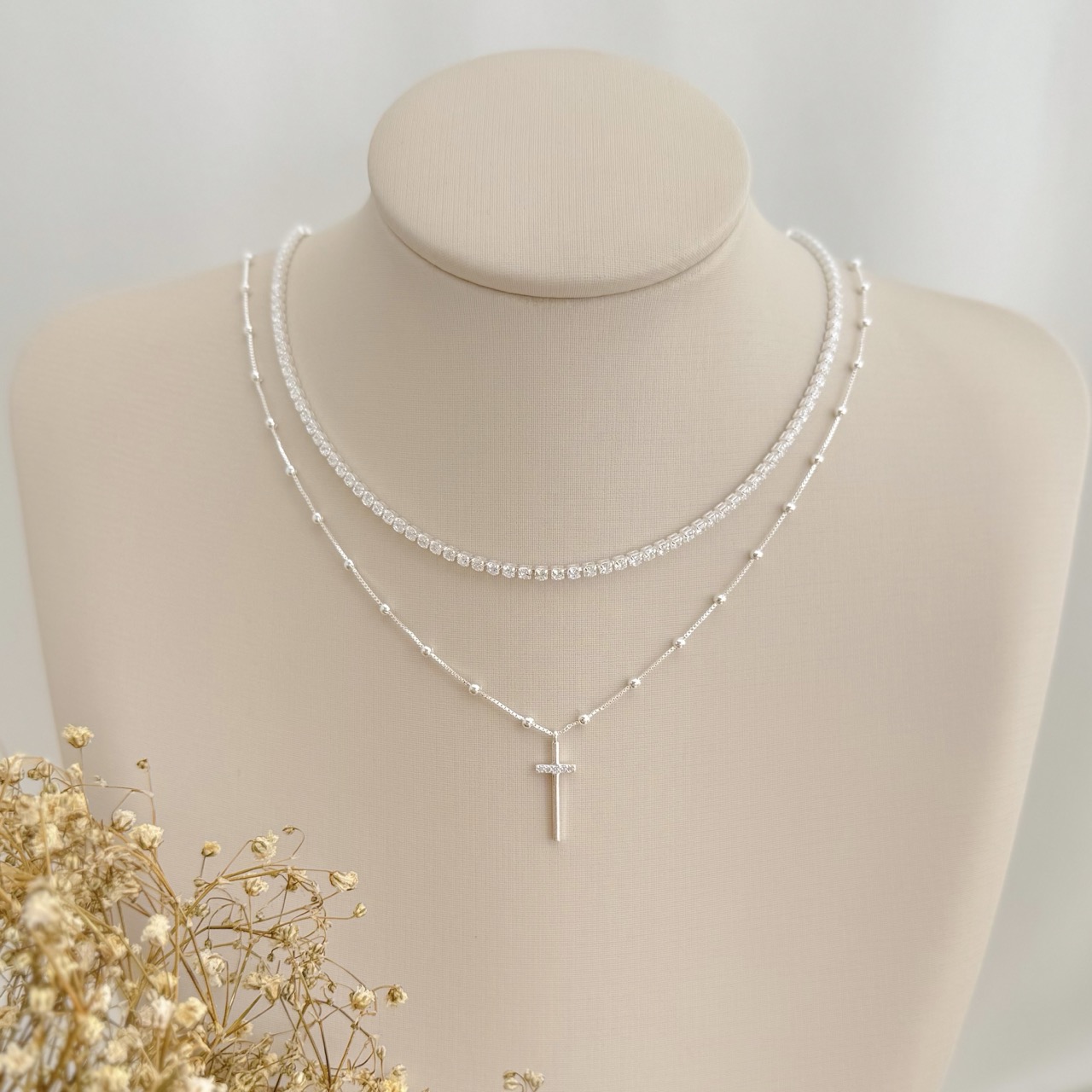 09.2352.1.S - (32) Colar de riviera clássica com fecho lagosta