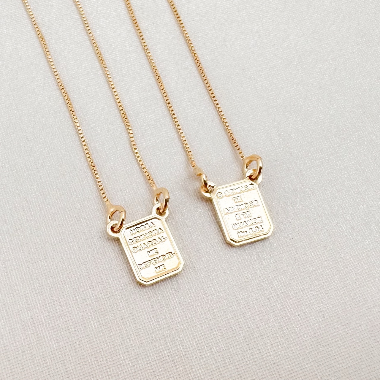 09.2378.0.O (62) Escapulário Sagrado Coração de Jesus, Nossa Senhora Aparecida, versos 