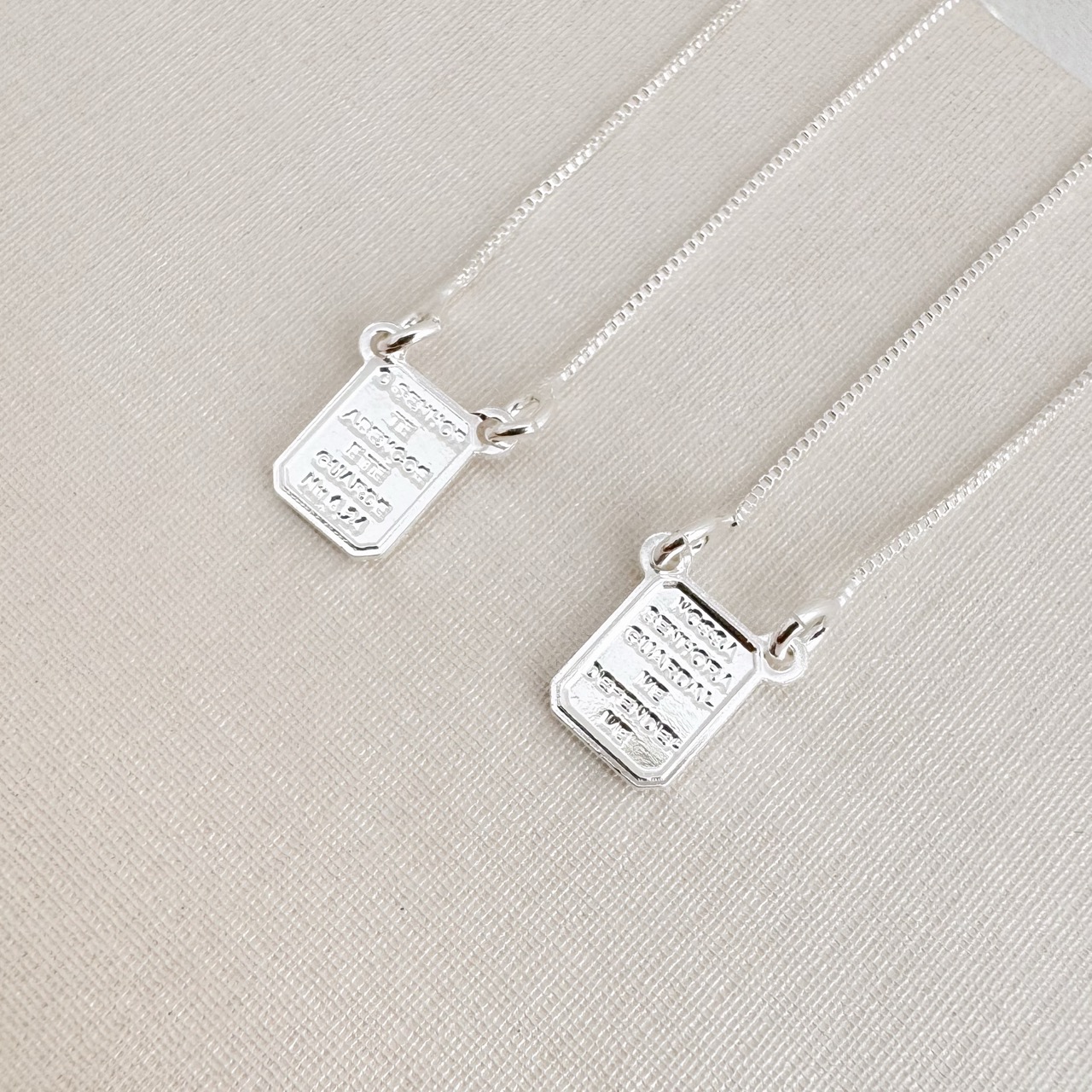 09.2378.0.S (62) Escapulário Sagrado Coração de Jesus, Nossa Senhora Aparecida, versos 