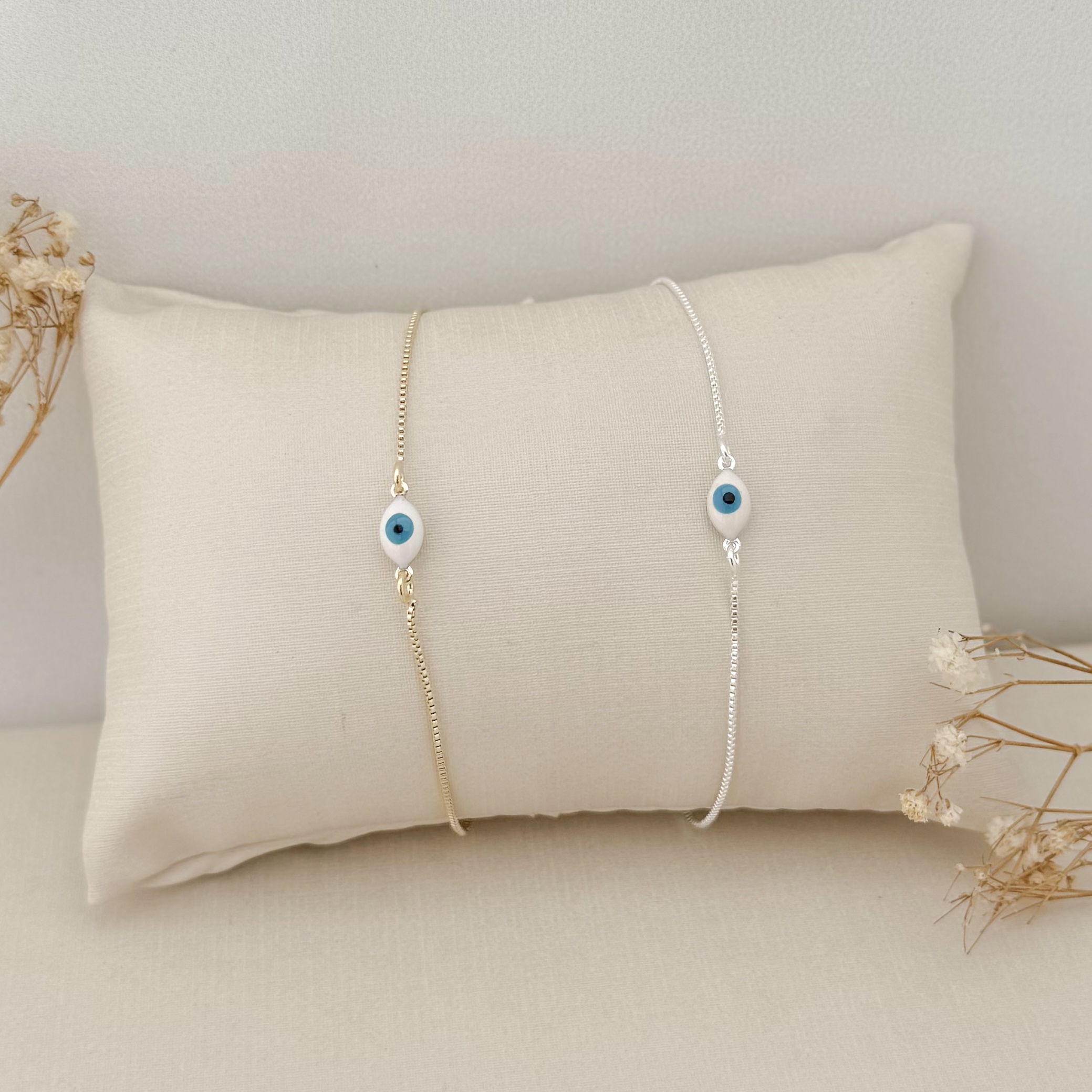 14.0310.0.S - Tornozeleira de veneziana com central de olho grego simples