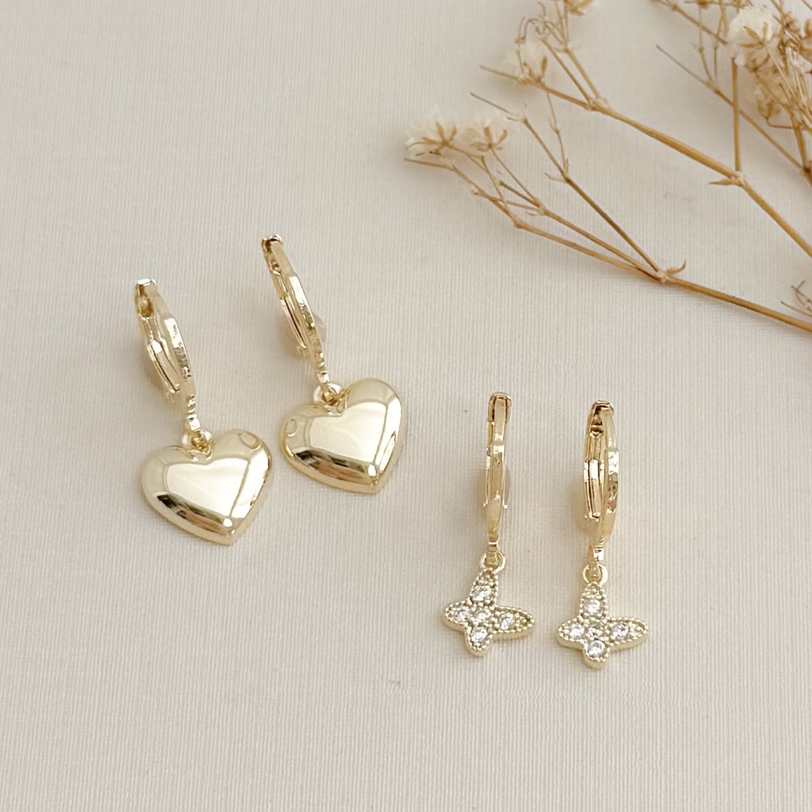 05.3080.0.O - Argola simples de presão com pingente de coração liso grande