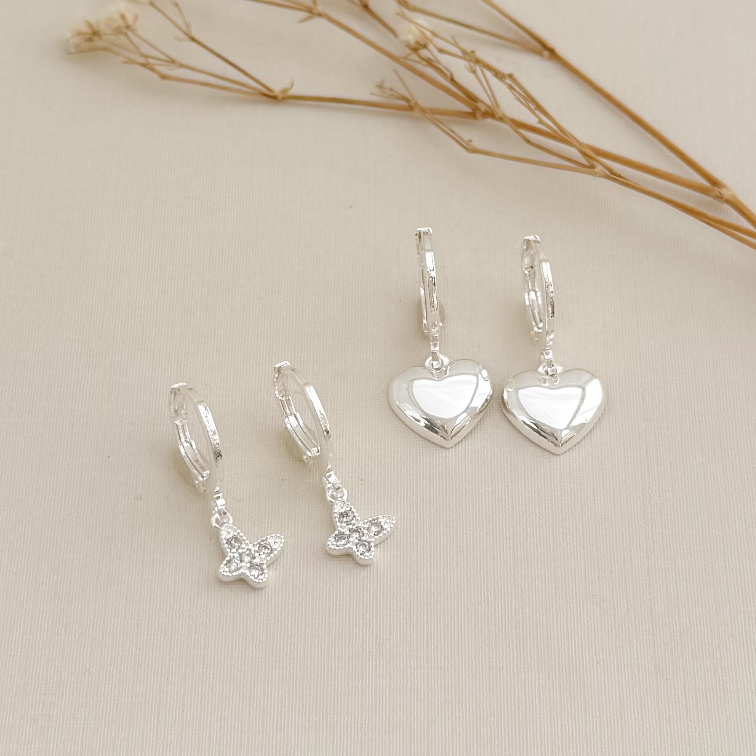 05.3080.0.S - Argola simples de presão com pingente de coração liso grande