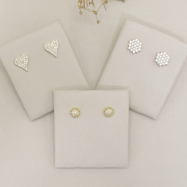 07.2791.1.O - Brinco meia bola cravejada 6,3mm