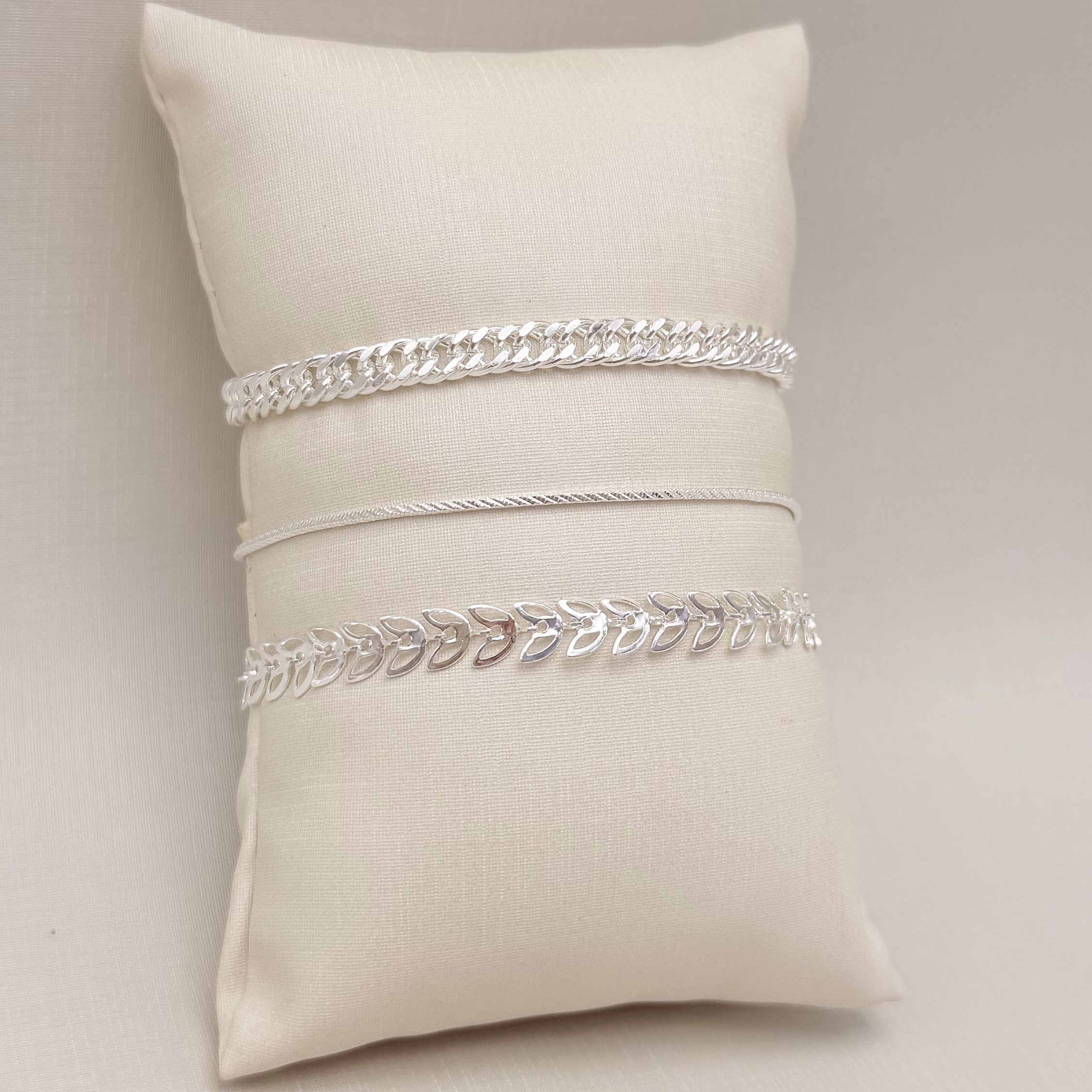 12.2268.0.S - Pulseira de elos groumet duplo 5mm