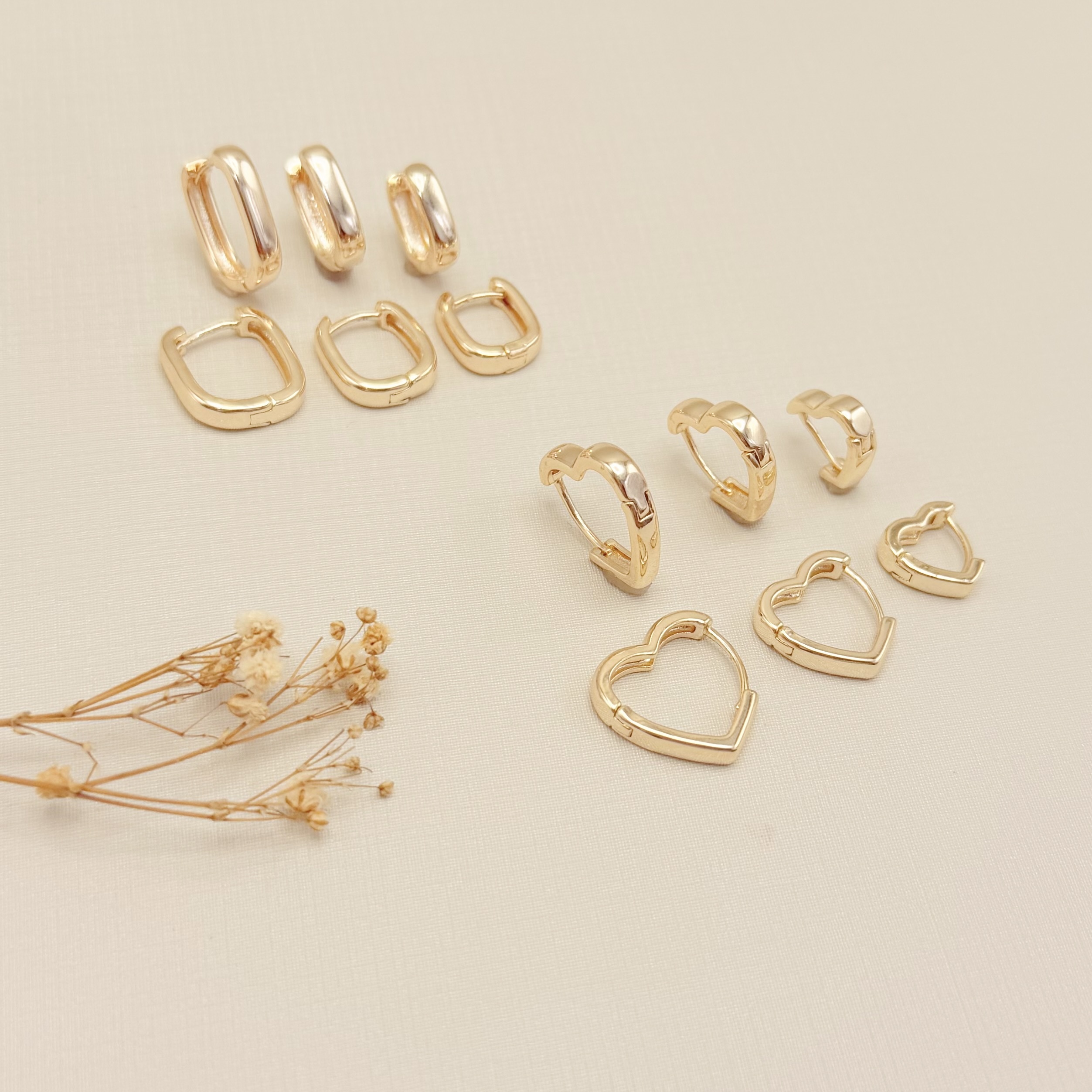 05.3136.0.O - Trio de argola em formato coração largo com borda reta