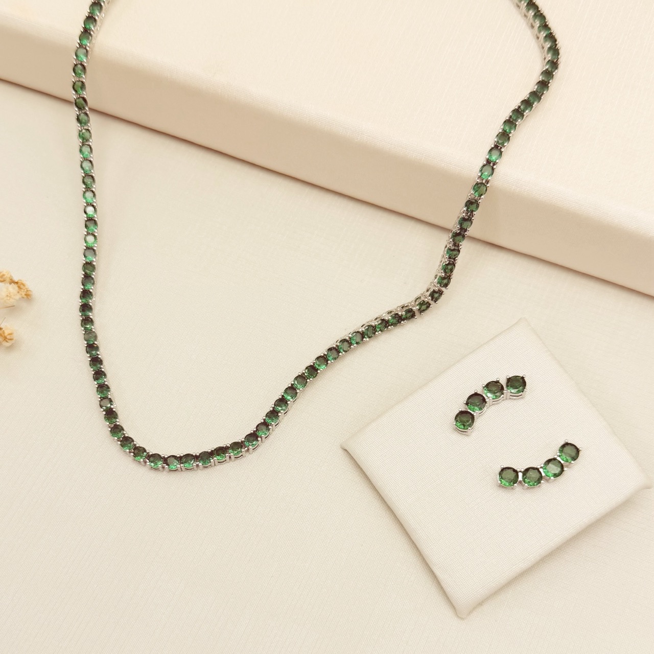 06.1351.5.B - Brinco ear-jacket uma coluna de quatro ponto de luz em 0.4mm