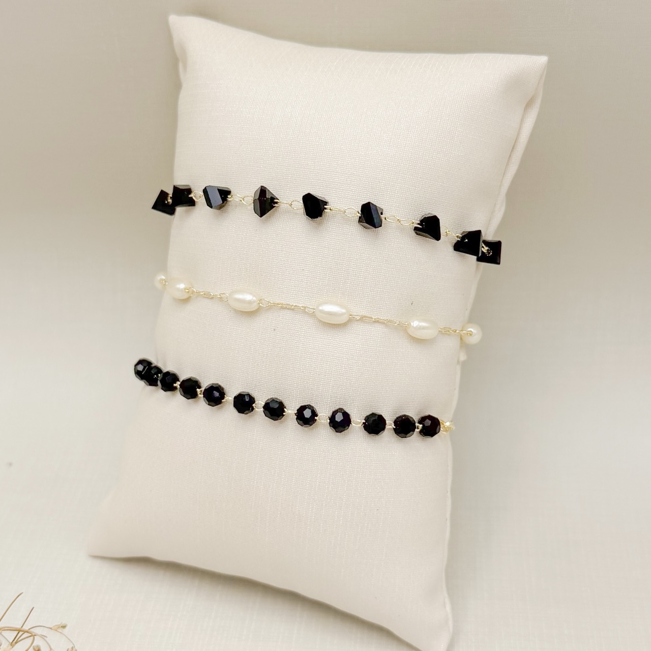 12.2295.15.O - Pulseira de pérola em formato arroz separadas