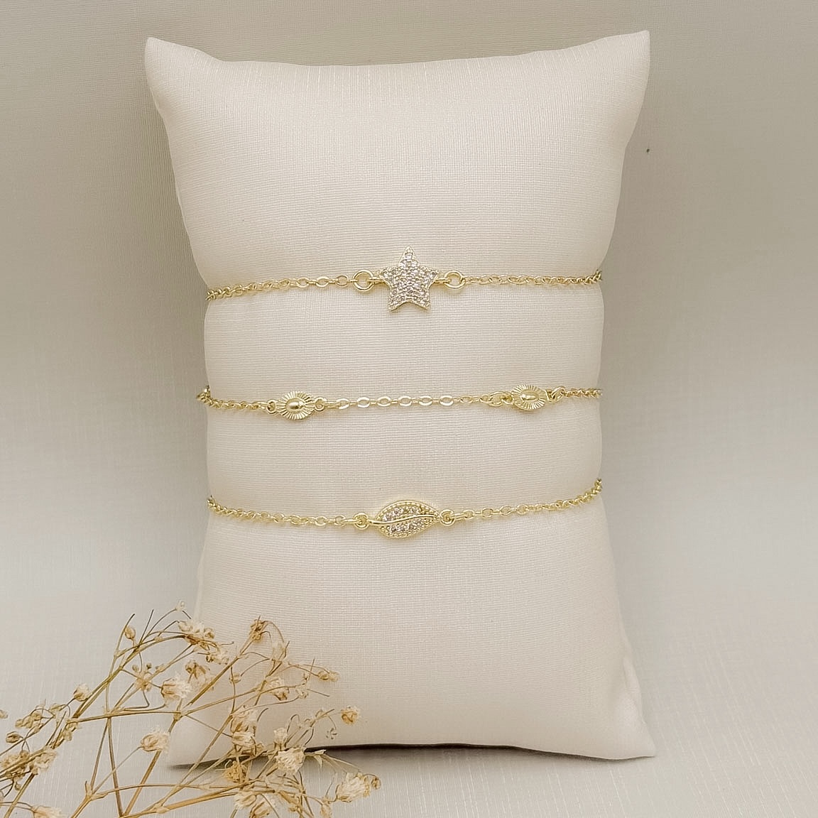 12.2335.0.O - Pulseira de placas ovais em efeito raios em elos americanos