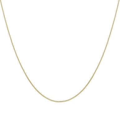 Corrente veneziana sem extensor 40cm  banhado a ouro 18K