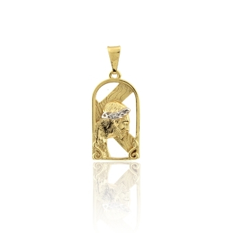 PINGENTE CRUZ COM CRISTO BANHADO A OURO 18K