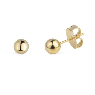 BRINCO BOLINHA BANHADO A OURO 18K