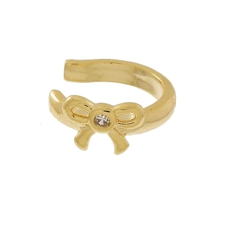 BRINCO FAKE LACINHO COM 1 ZIRCÔNIA BAHADO A OURO 18K