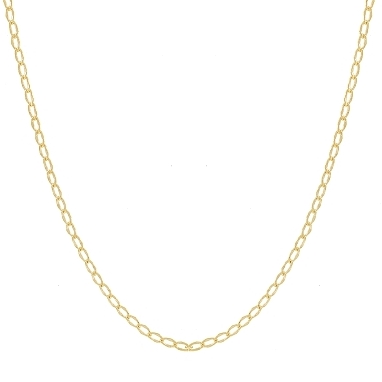 CORRENTE ELO LOSANGO  TRABALHADA BANHADA A OURO 18K