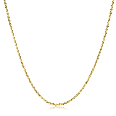 CORRENTE CABO DE ACO 2MM BANHADO A OURO 18K