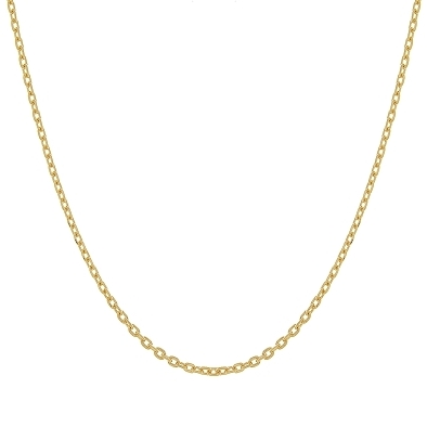 Corrente elo cartie curta banhada a ouro 18k