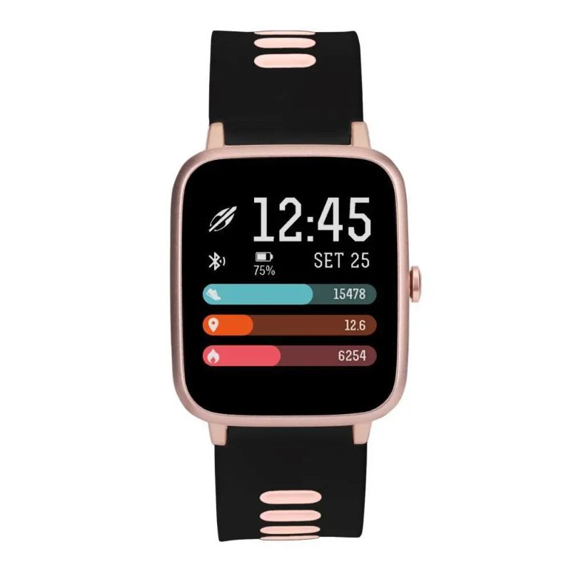 Relogio smartwatch feminino mormaii cx preta MOLIFEGAM/8P com bronze e pulseira preta
