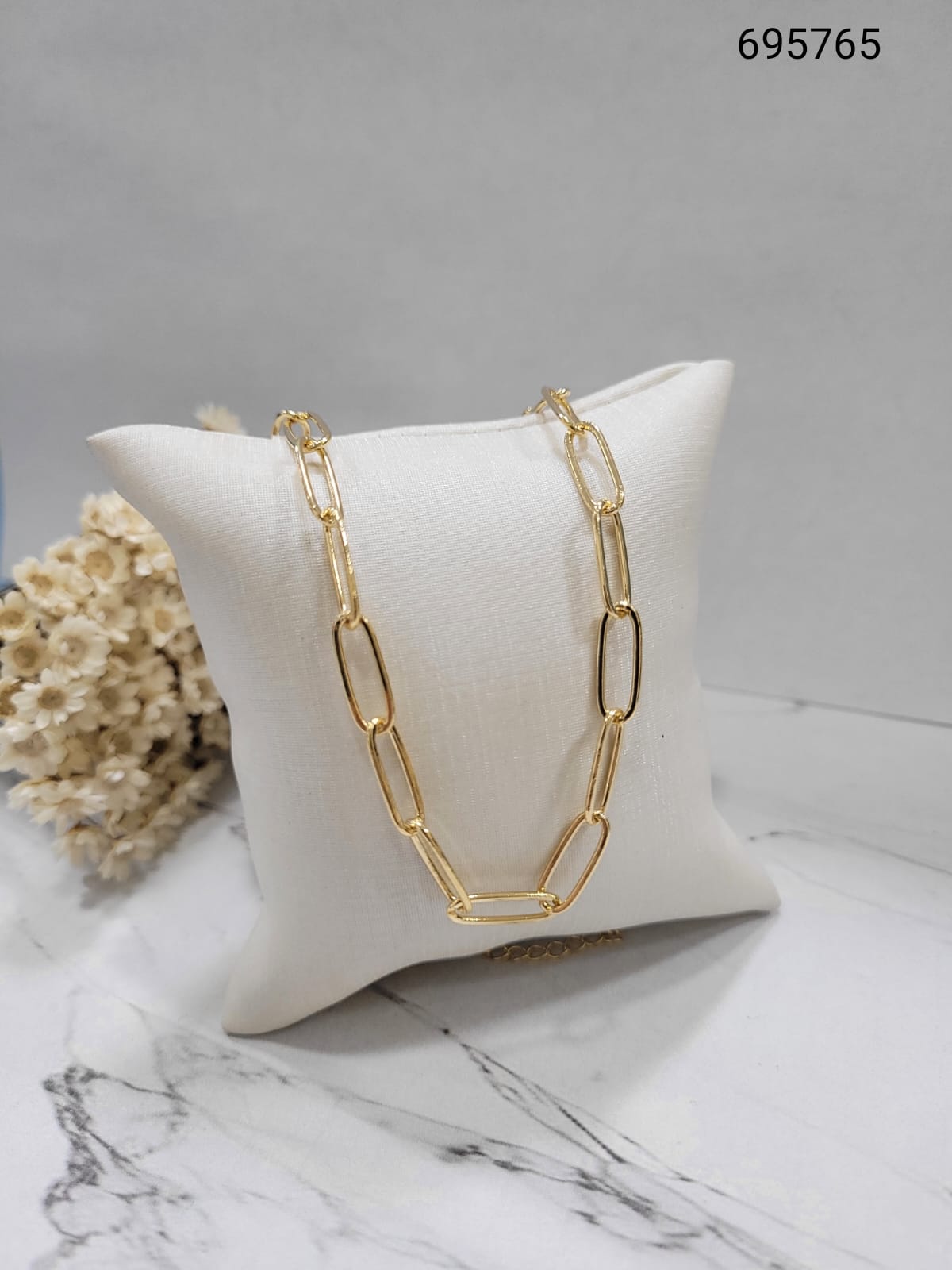 Chocker elo cartie longo e fino banhado a ouro 18k