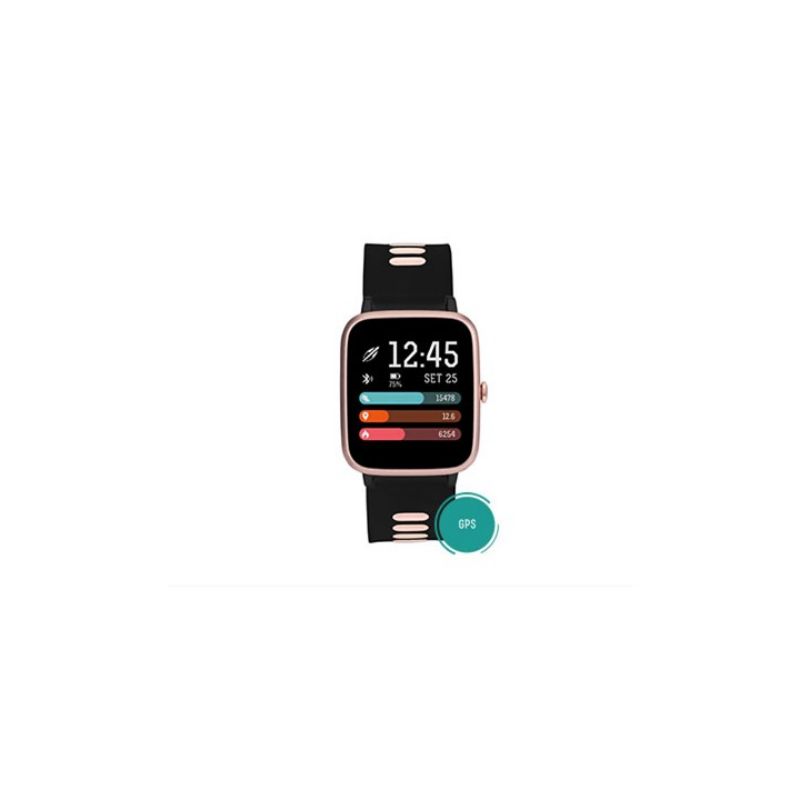 Relogio smartwatch feminino mormaii cx preta MOLIFEGAM/8P com bronze e pulseira preta