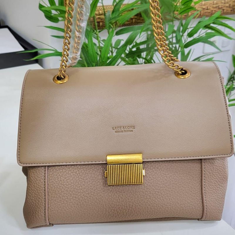 Bolsa transversal Lace & lore cor caqui HO-20037