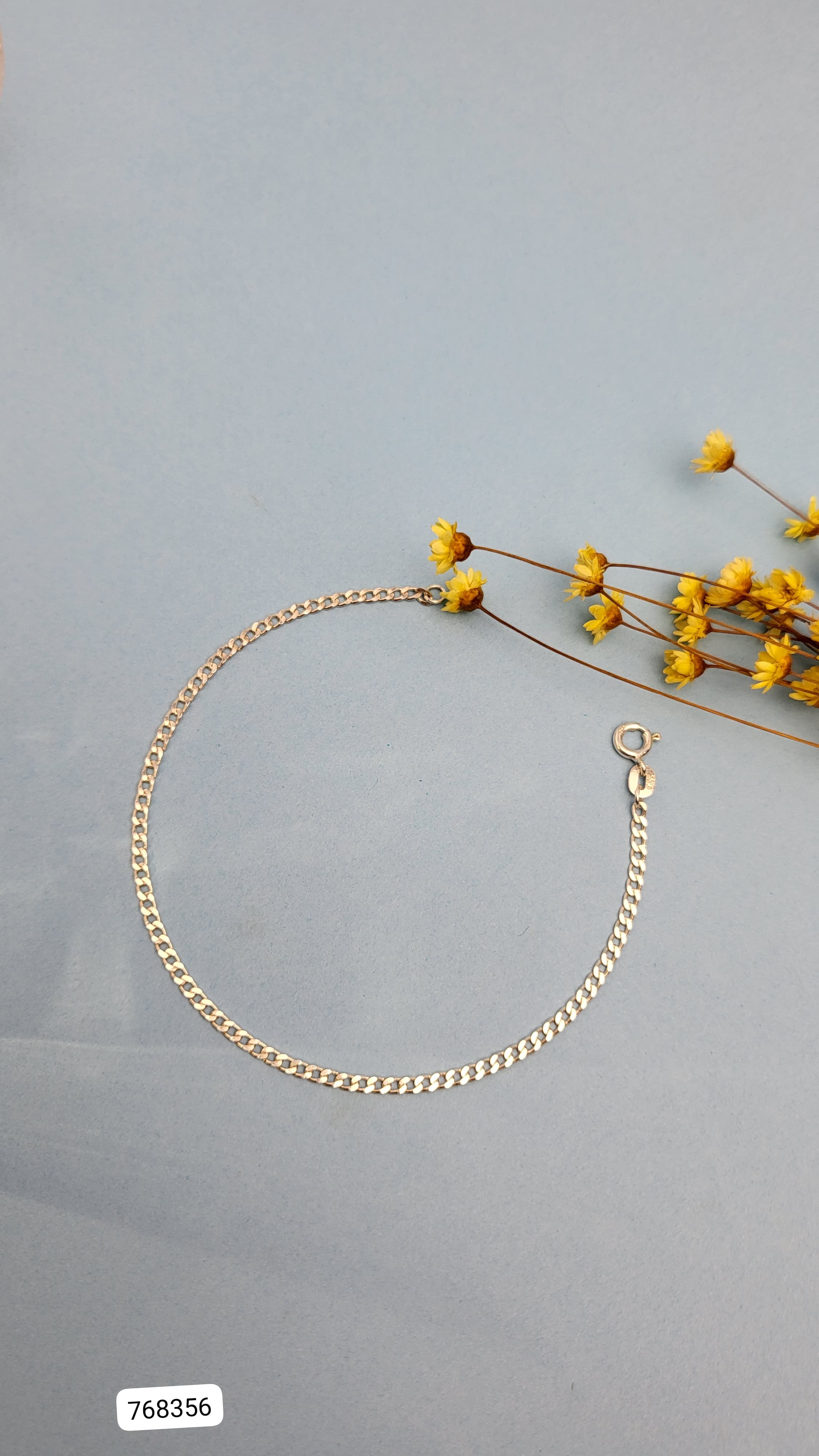 Pulseira masculina  elo grumet 2mm prata 925