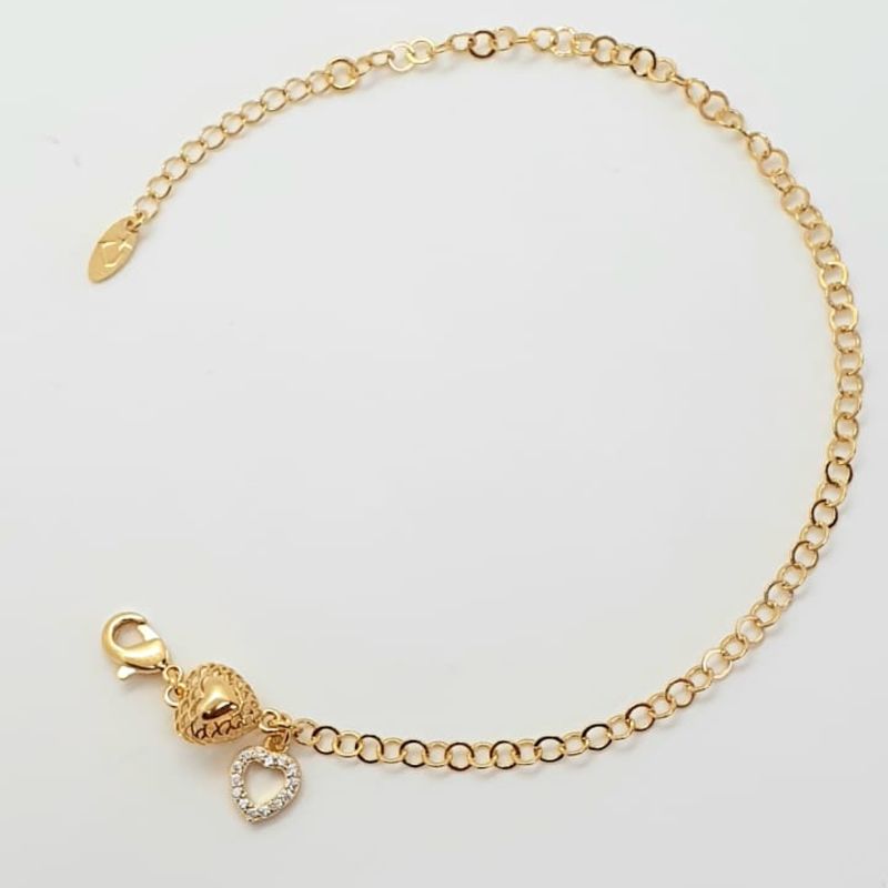 PULSEIRA PORTUGUESA CORACAO/ CORACAO VAZADO CRAVEJADO