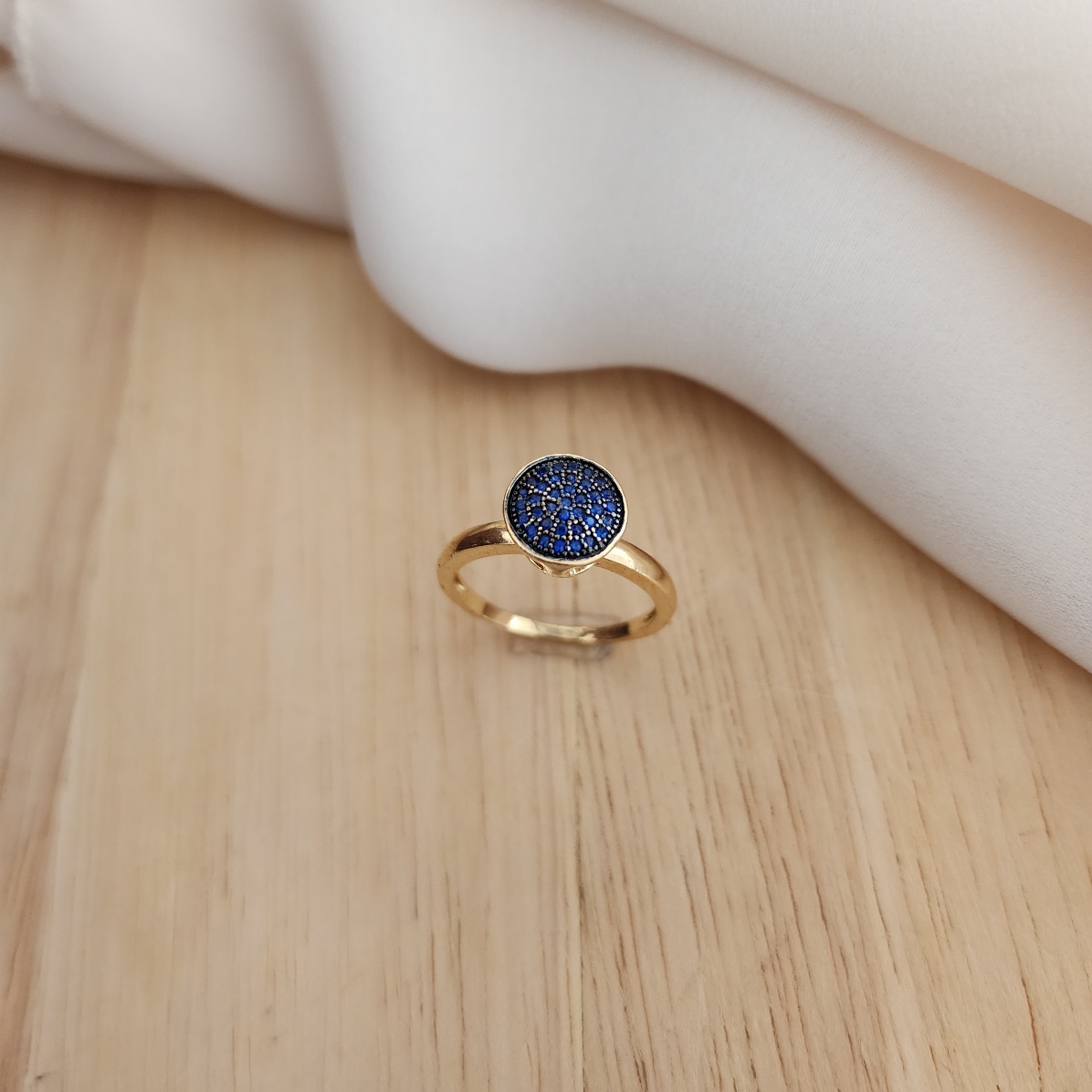 ANEL MICROZIRÔNIAS AZUL