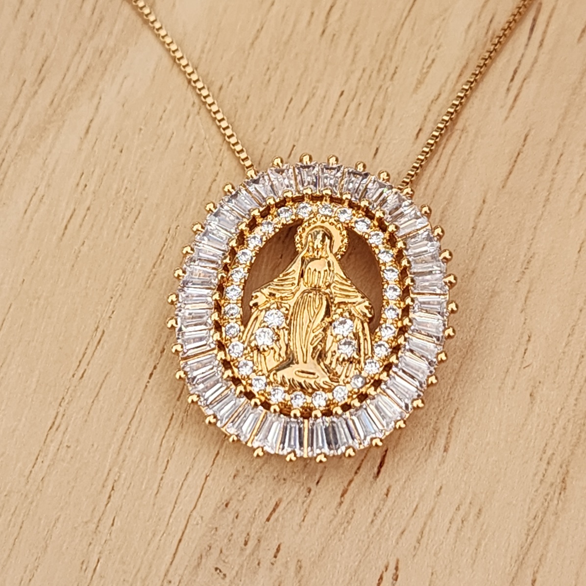 COLAR 40 CM NOSSA SENHORA DAS GRAÇAS