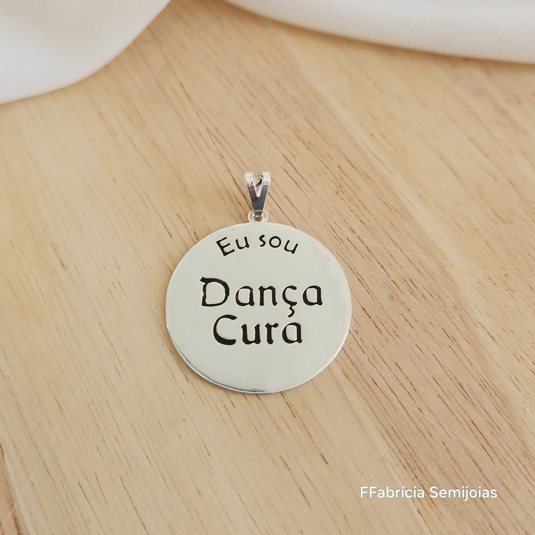 PINGENTE MANDALA EU SOU DANÇA CURA M-3CM