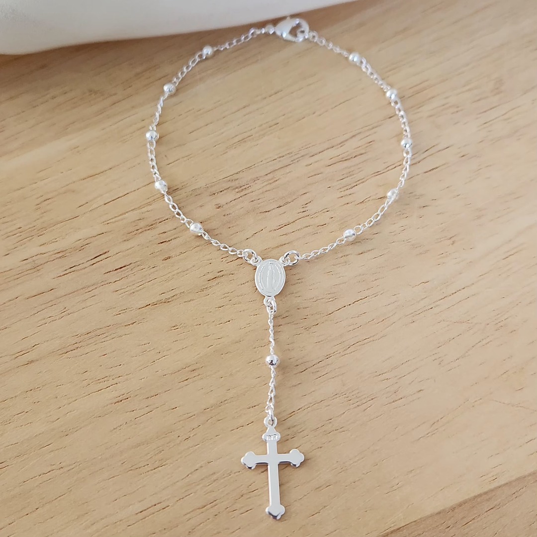 PULSEIRA TERÇO COM BOLINHAS