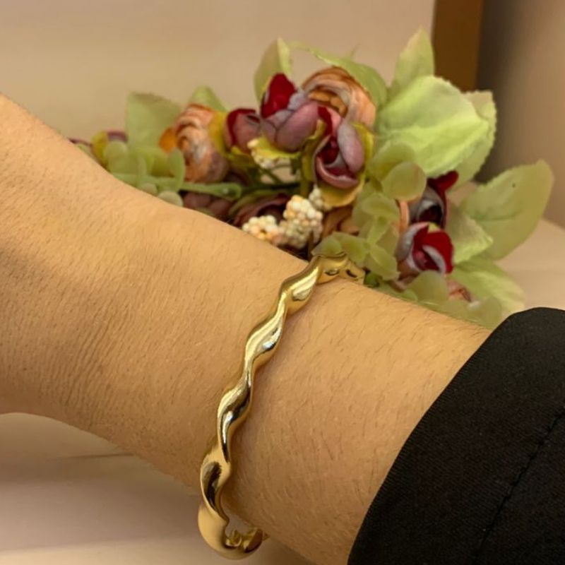 BRACELETE TUBO GROSSO TORCIDO