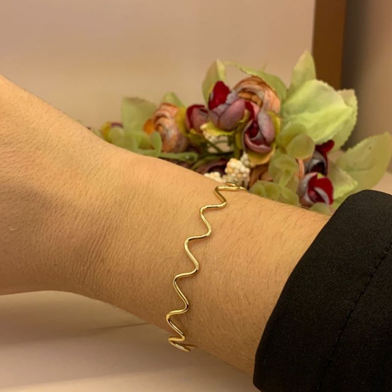 BRACELETE ARO EM ZIG ZAG