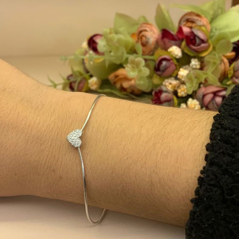 PULSEIRA CORAÇÃO CRAVEJADO