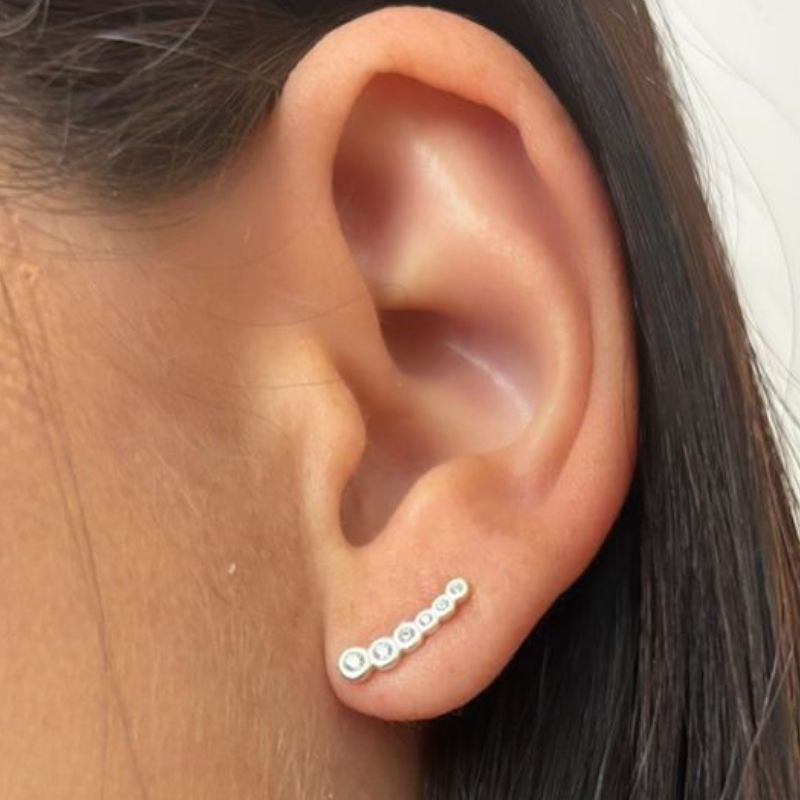 BRINCO MINI EAR CUFF 6 ZIRCÔNIAS