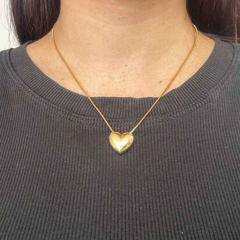 COLAR CORAÇÃO LISO