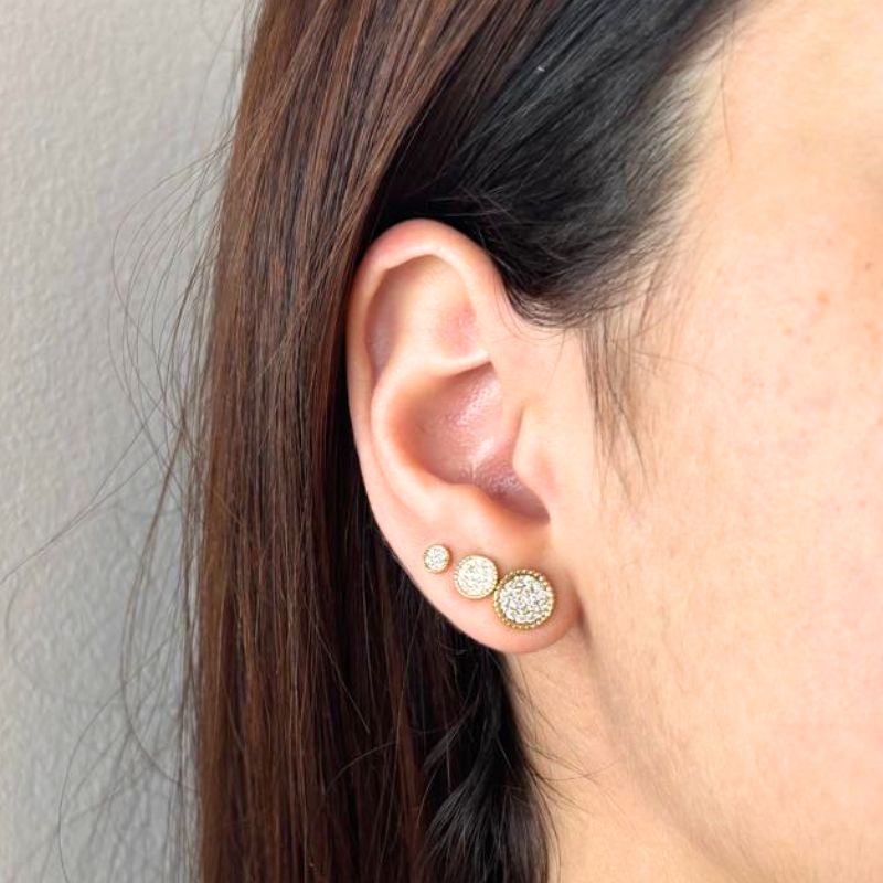 BRINCO TRIO CRAVEJADO REDONDO