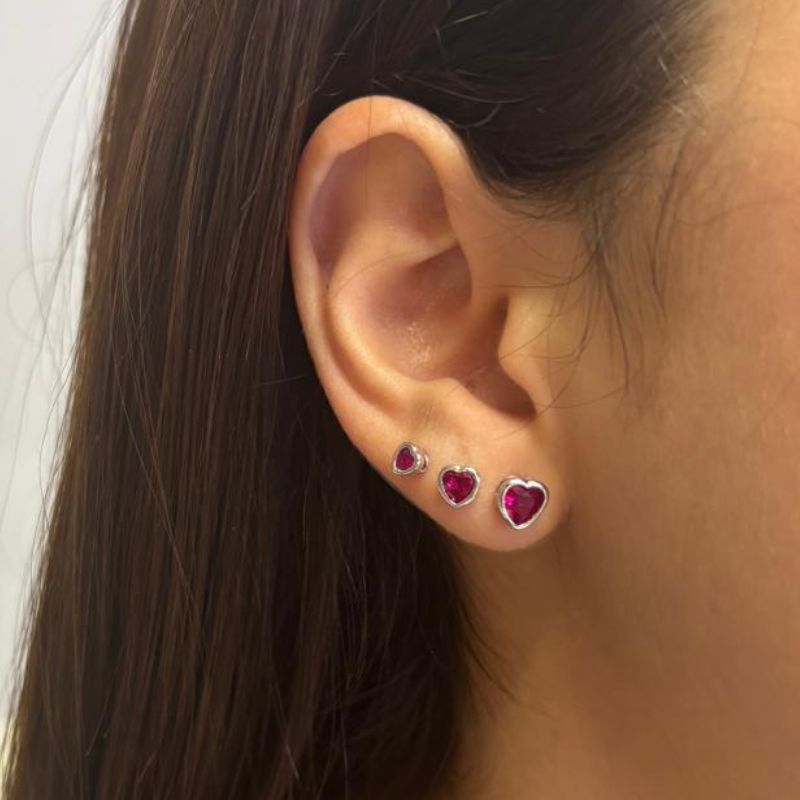 BRINCO TRIO CORAÇÃO ZIRCÔNIA