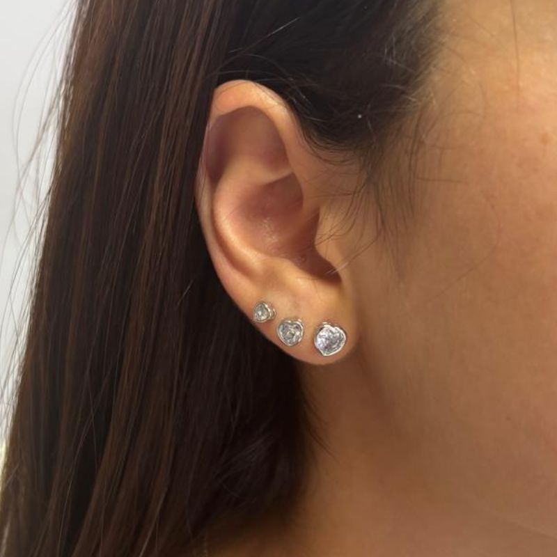 BRINCO TRIO CORAÇÃO CRISTAL